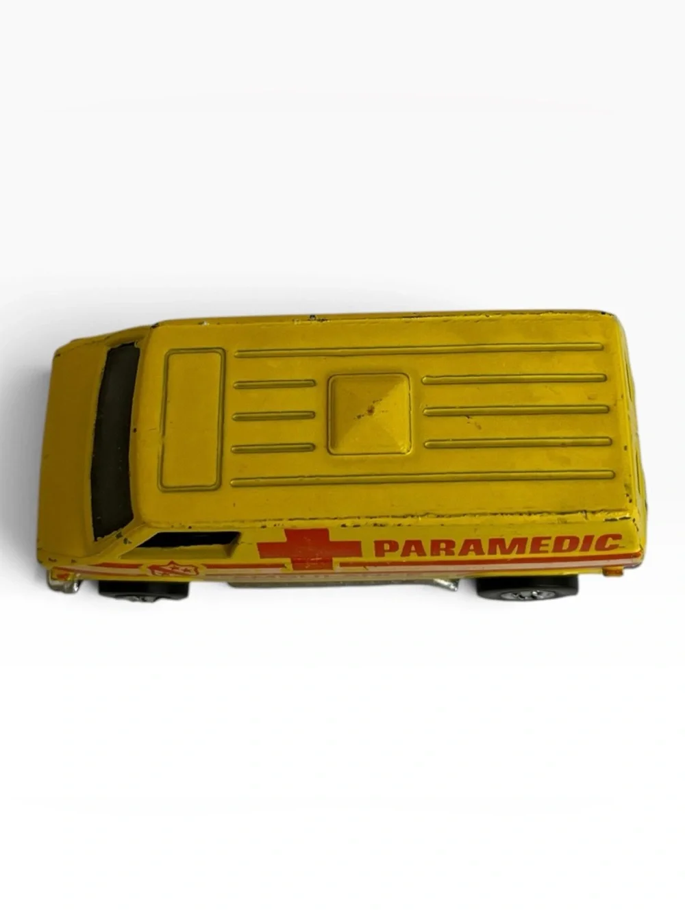 Hot Wheels Supervan Paramedic Ambulance Hong Kong Yellow Loose 1974 Blackwall